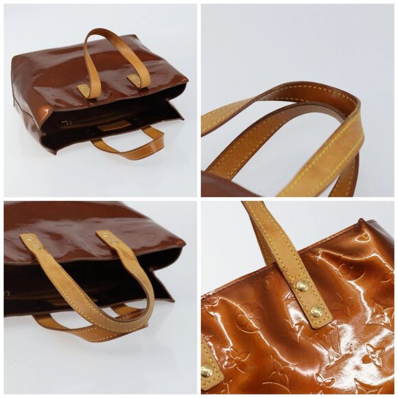 LOUIS VUITTON Monogram Vernis Reade PM Hand Bag Bronze M91146 LV Auth SW1525 - Picture 16 of 16